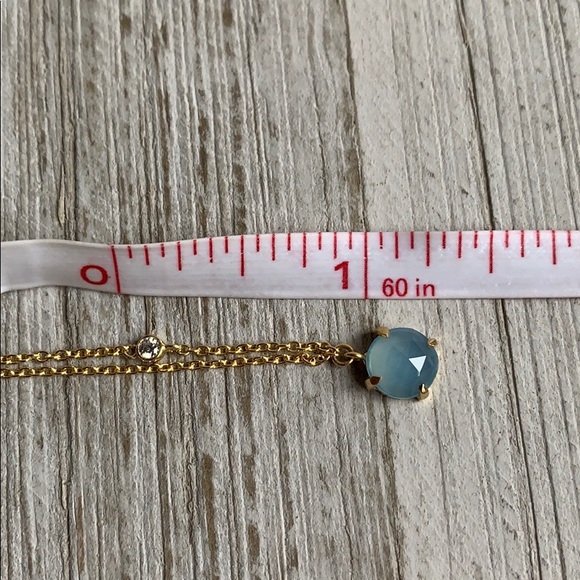 Argento Vivo Chalcedony & Crystal Necklace NEW - Picture 4 of 7